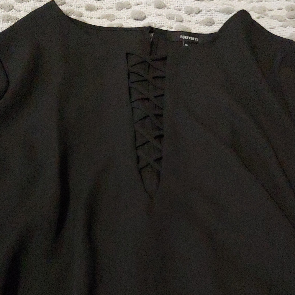Black sheer top